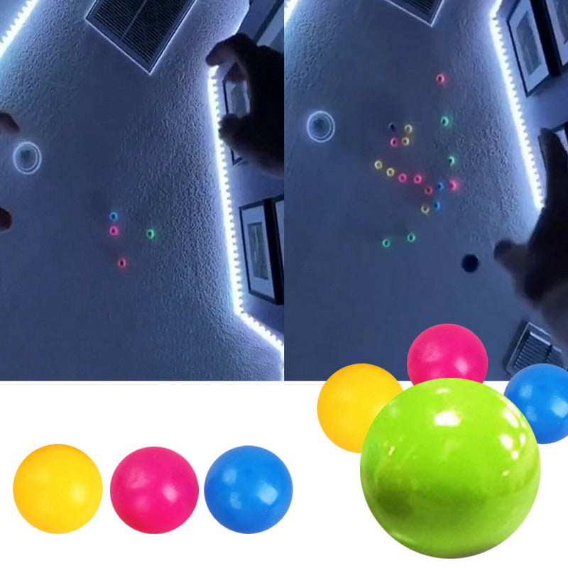 Luminous Sticky Target Ball Sticky Wall Decompression Vent Ball