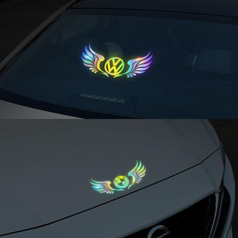 3D Angel Wings Colorful Laser Car Sticker🌟2PCS🌟