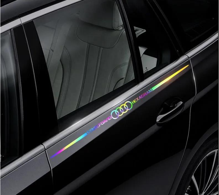 Colorful laser reflective car sticker✨2PCS✨